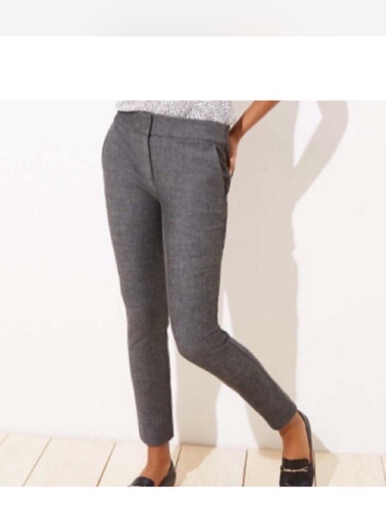 LOFT Pants - Ann Taylor Loft Marisa Gray Slim Ankle Dress Pants